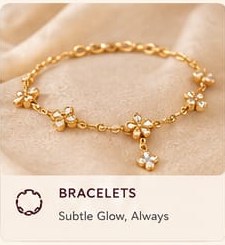 Delicate gold bracelet