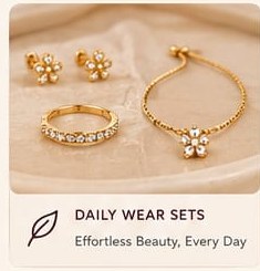 A curated selection of gold-tone jewellery pieces